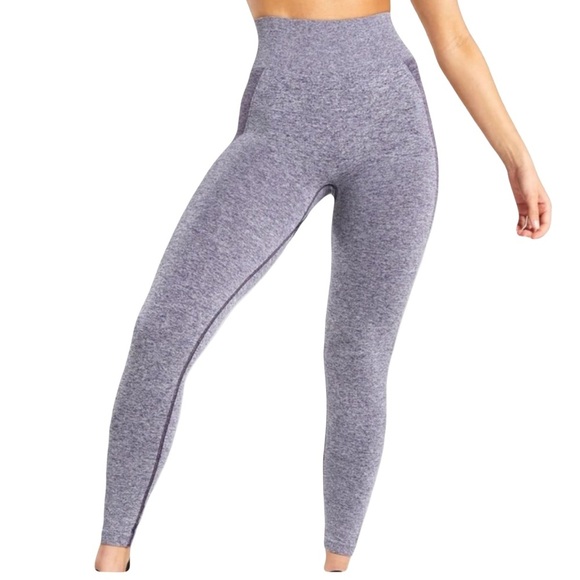 Gymshark Flex High Waisted Leggings - Purple Marl No Tag fits like Sm Like New - Picture 2 of 7